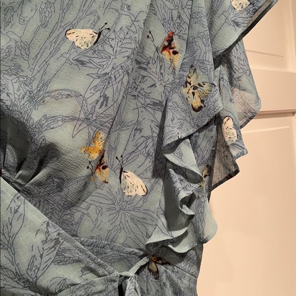 Anthro Wrap Tunic Dress- Pretty Butterfly Design - Picture 3 of 11